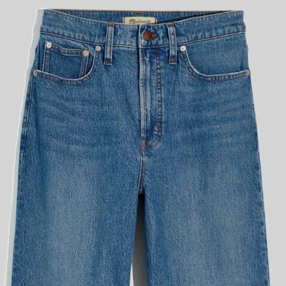 Madewell Tall Perfect Vintage Wide Leg Crop in Cresslow Wash